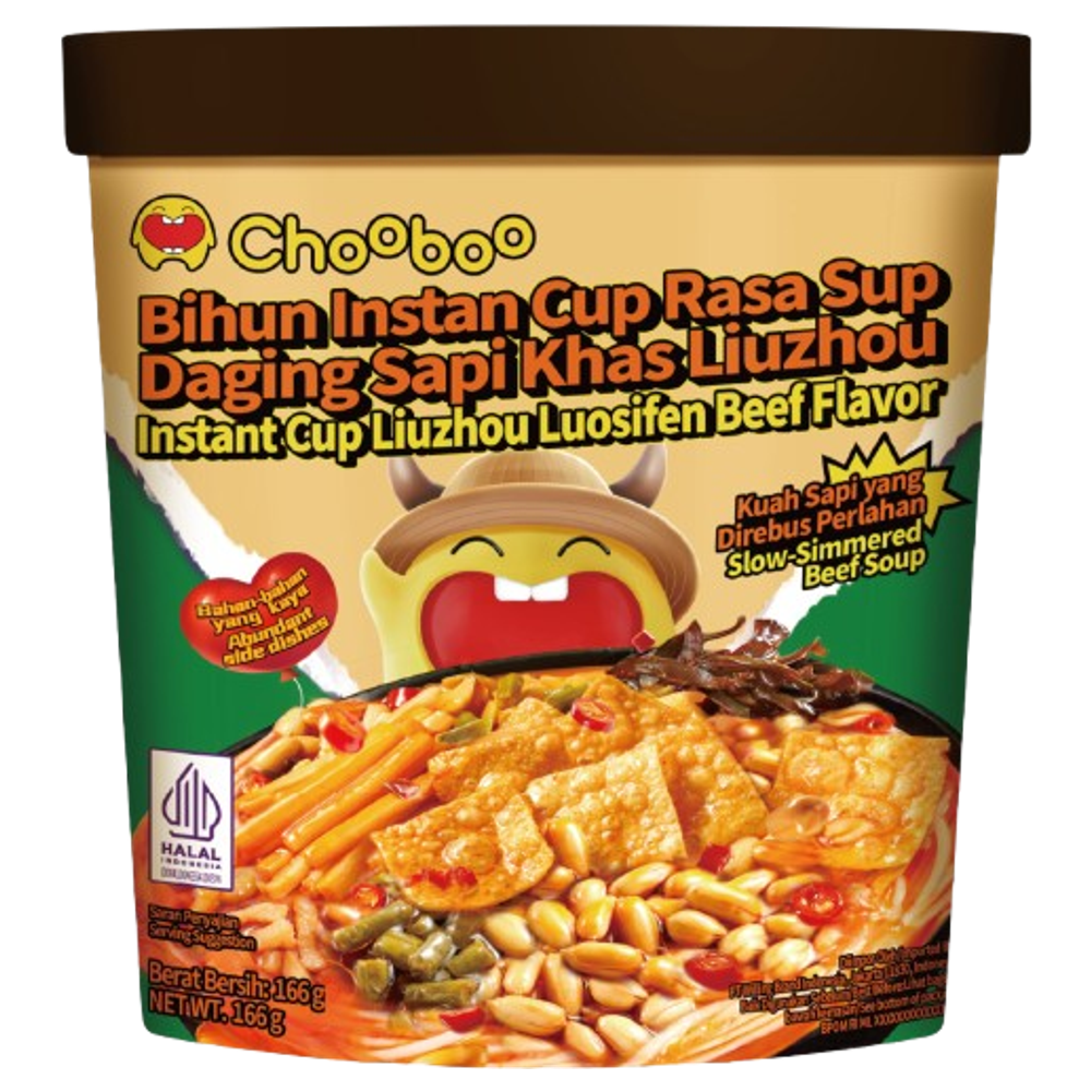 CHOUBAO Instant Cup Liuzhou Luosifen Overseas Edition (Beef Flavor)