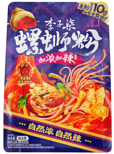 李子柒柳州螺蛳粉加浓加辣风味